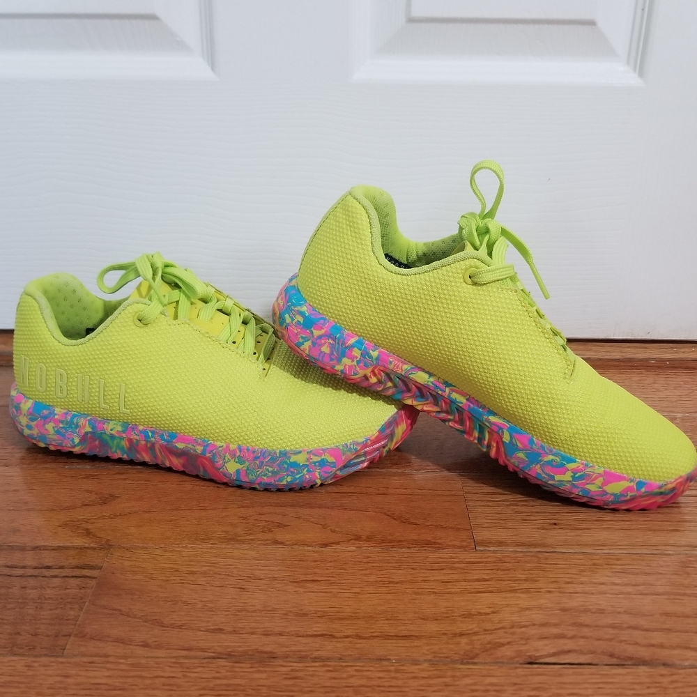 NOBULL Neon Green / Swirl Trainer Low Top Unisex size